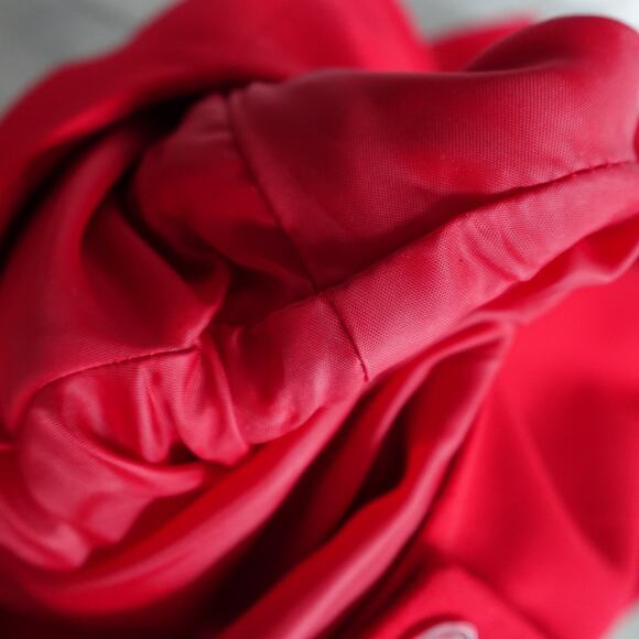 Vintage Retro 80s 90s Larry Levine Red Short Sleeve Skirt Blouse Suit Set 10 - Picture 13 of 13